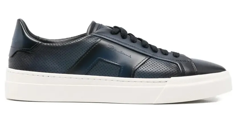 Santoni Geperforeerde leren – Blue (MBGT222068PNNTF460)