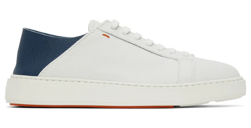 Santoni White Grained Leather (MBCD21630BARGOTNI47)