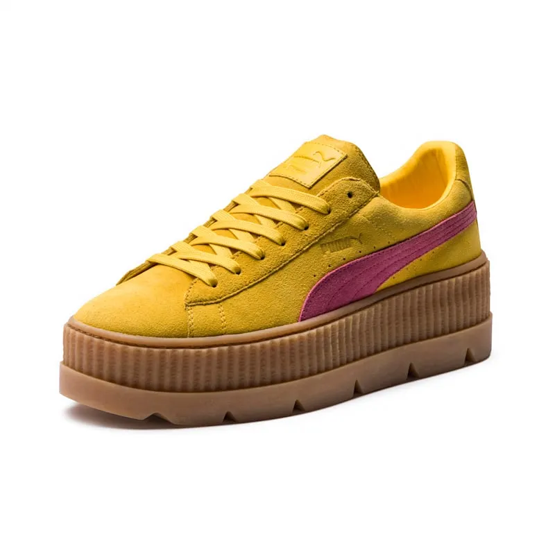 Puma Cleated Creeper Rihanna Fenty Suede Lemon (W) Lemon/Carmine Rose-Vanilla Ice (366268-03)