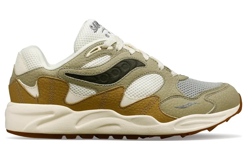 SAUCONY Grid Shadow 2 Mushroom “Sand / Sage” (S70799-1)