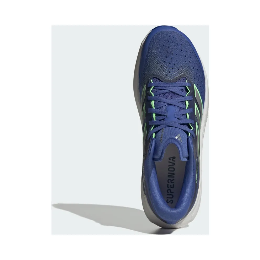 Adidas SUPERNOVA SOLUTION 3 Running Shoes Dual Indigo / Tech Grey Metallic / Lime Burst (KK1915)