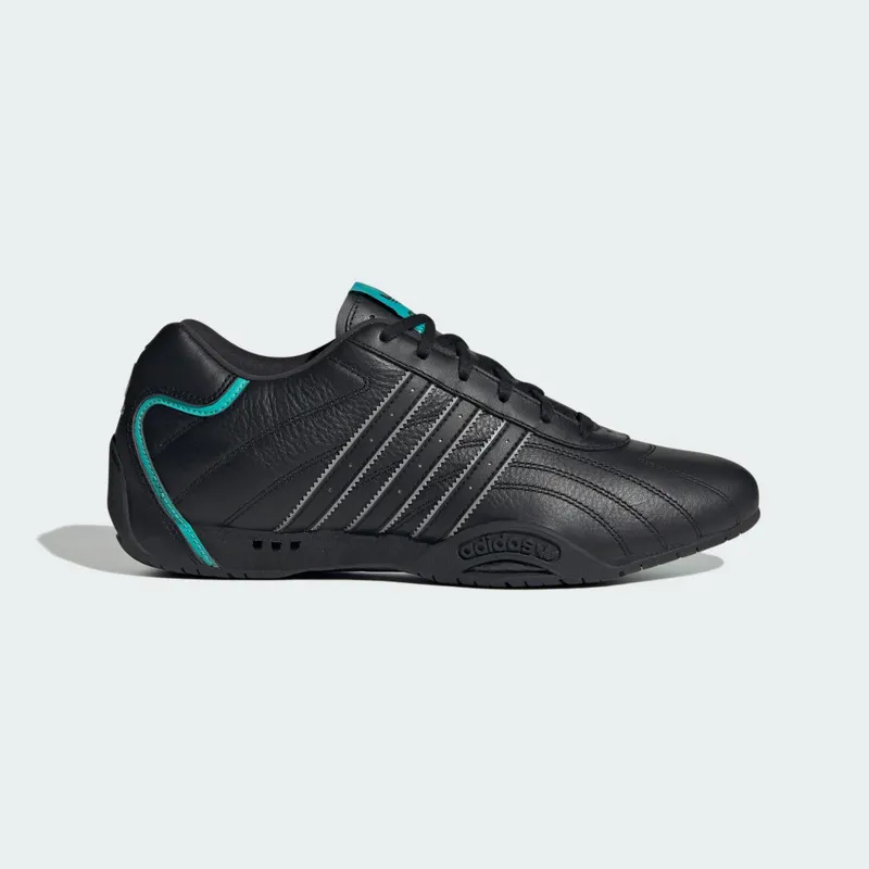 Adidas ADIRACER LO MERCEDES AMG PETRONAS F1 TEAM Shoes Core Black / Semi Mint Rush / Core Black (JR4543)