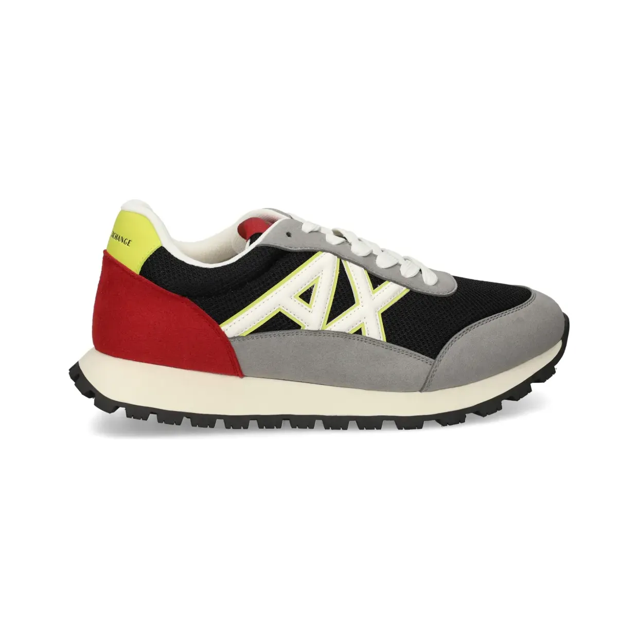 Armani Exchange Sportsneakers met mesh vlakken “Grey” (XUX263XV942)