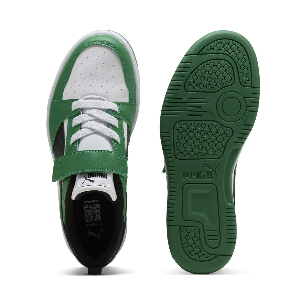 Puma Rebound V6 Lo “Puma White / Puma Black / Archive Green” (397419_05)