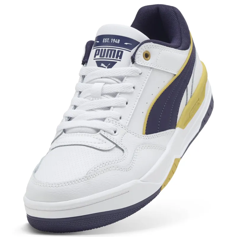 Puma Rebound Retro “Puma White / Deep Plum / Dazzling Yellow” (400197_17)