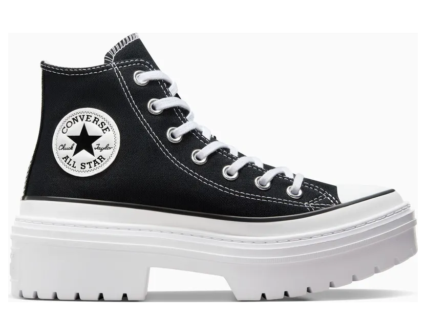 Converse Chuck Taylor All Star Lugged Heel Platform Black/White/Egret (A08258C)