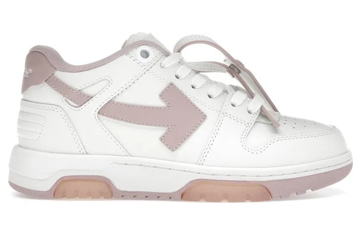 OFF-WHITE Out Of Office OOO Low Tops White Pink (OWIA259C99LEA0180130)