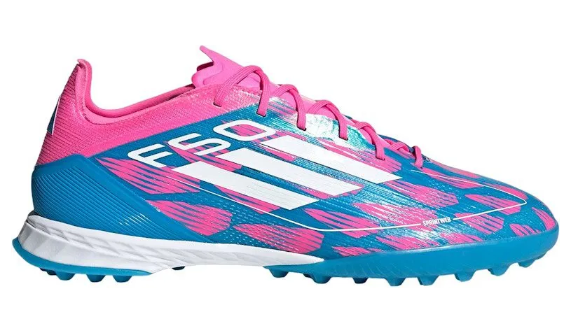adidas F50 Pro Turf Solar Blue Cloud White Solar Pink (IH8049)
