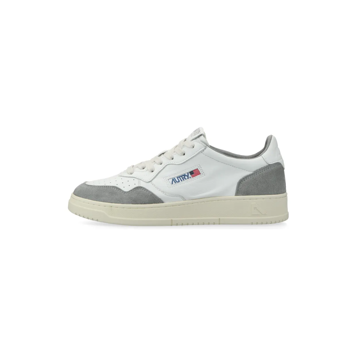 Autry Medalist Low W (goat / suede white / grey) – AULWGS37