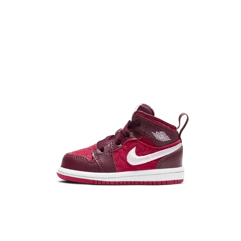 Jordan 1 Mid Red Quilt (TD) (AV5172-600)