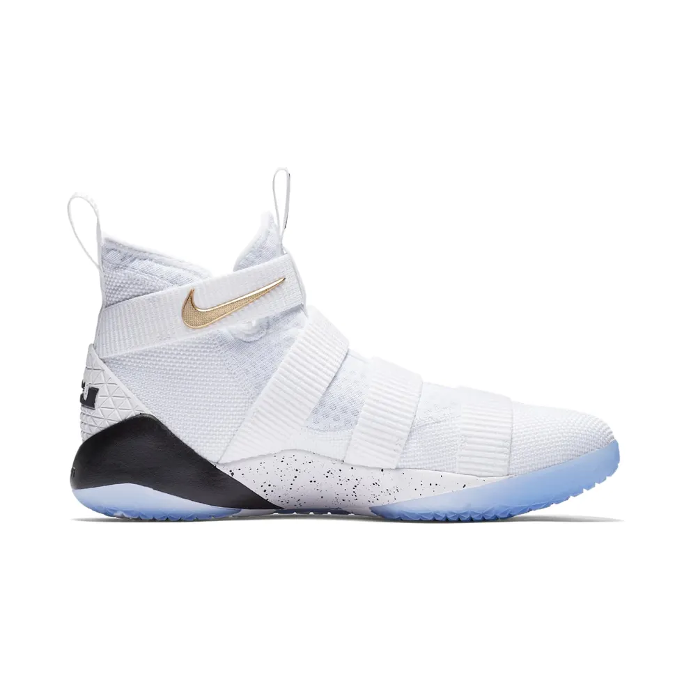 Nike LeBron Zoom Soldier 11 Court General White/Metallic Gold-Black (897644-101)