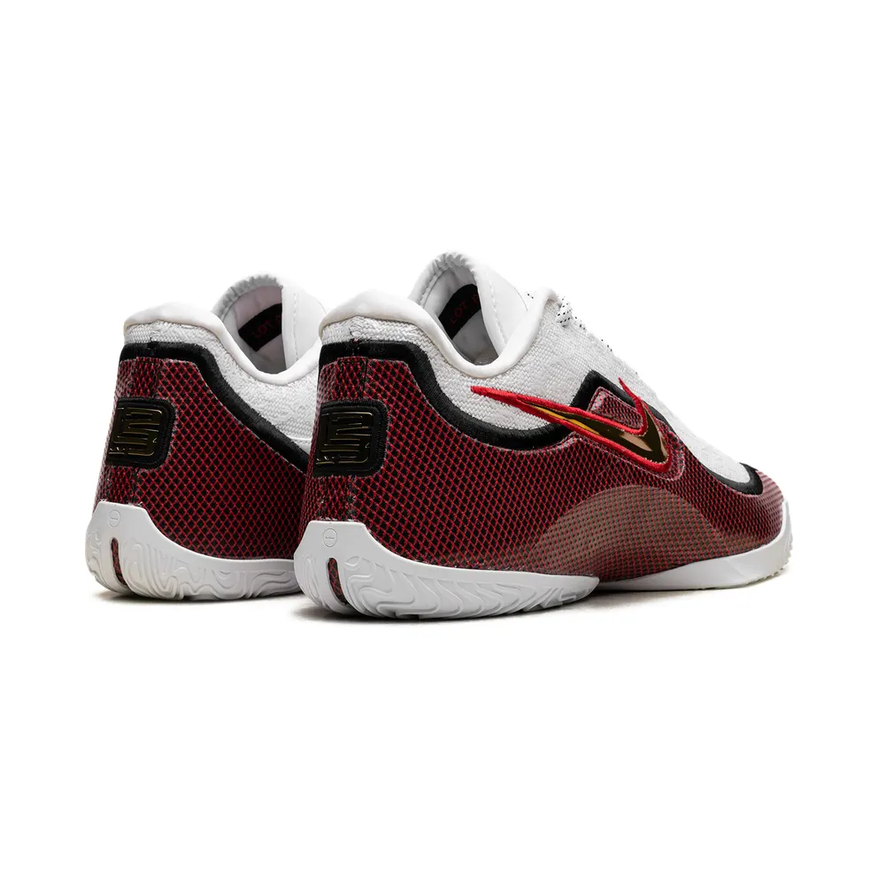 Nike LeBron 23 Grand Opening “White Metallic Gold University Red Black (Solid Outsole)” (IB9563-100)
