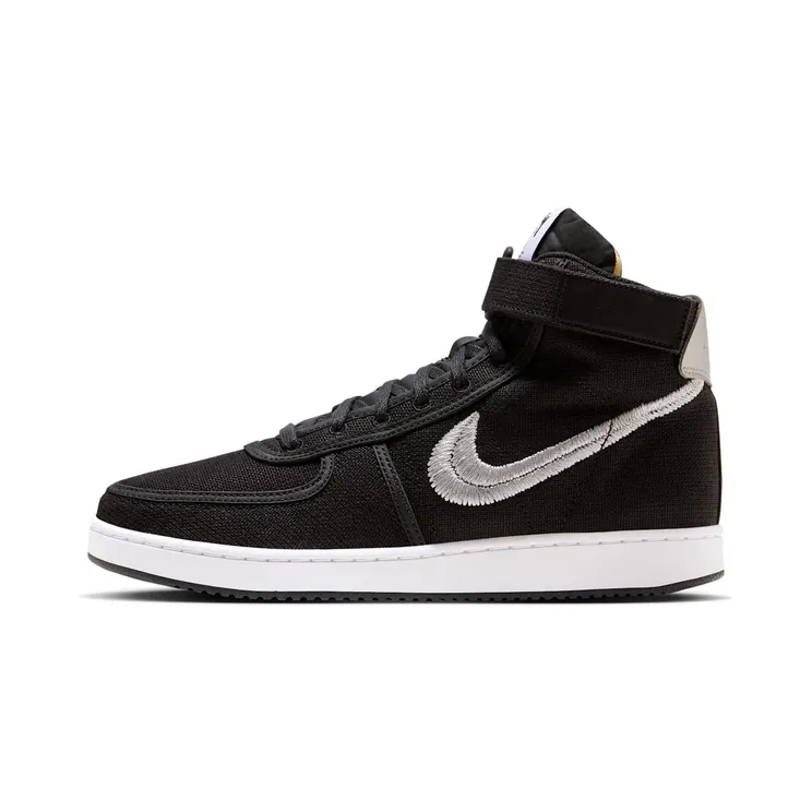 Nike Vandal High Stussy “Black / Metallic Silver” (DX5425-001)