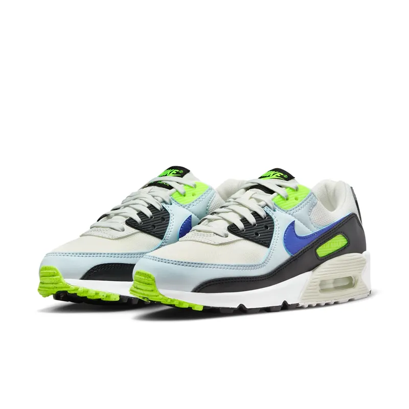 Nike Air Max 90 “White Blue Tint Volt” (DH8010-102)