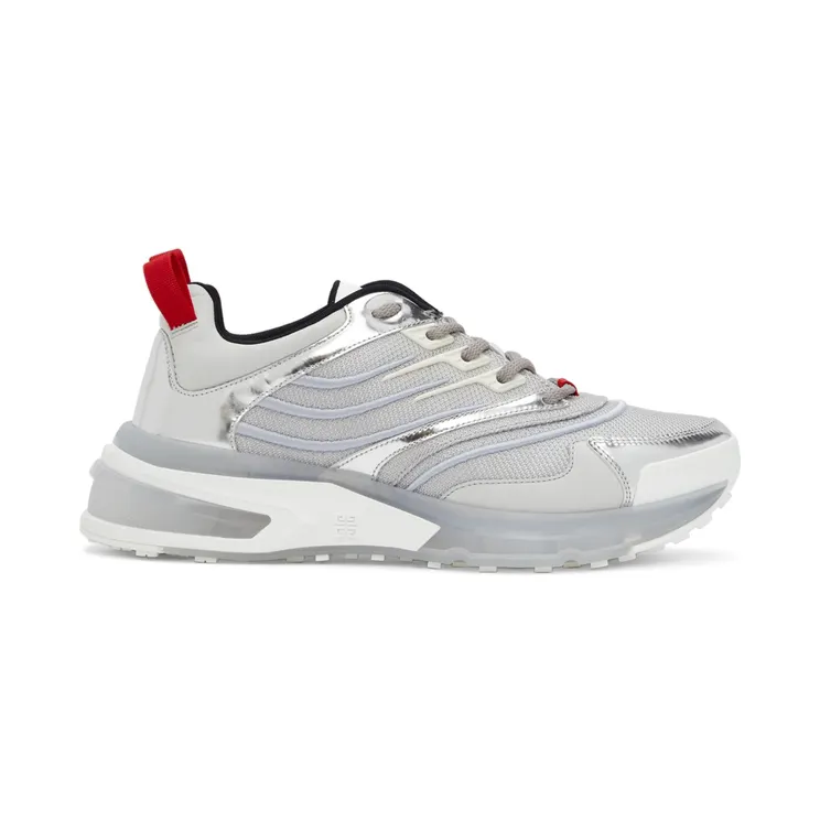 Givenchy Grey & Silver Giv 1 Sneakers (BH004WH0WZ)