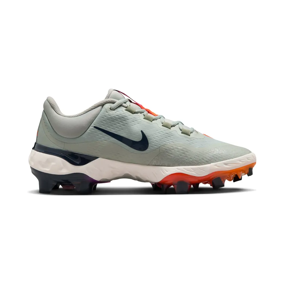 Nike Alpha Huarache Elite 4 Low MCS Light Silver Jade Horizon Phantom Laser Orange (HF1137-001)