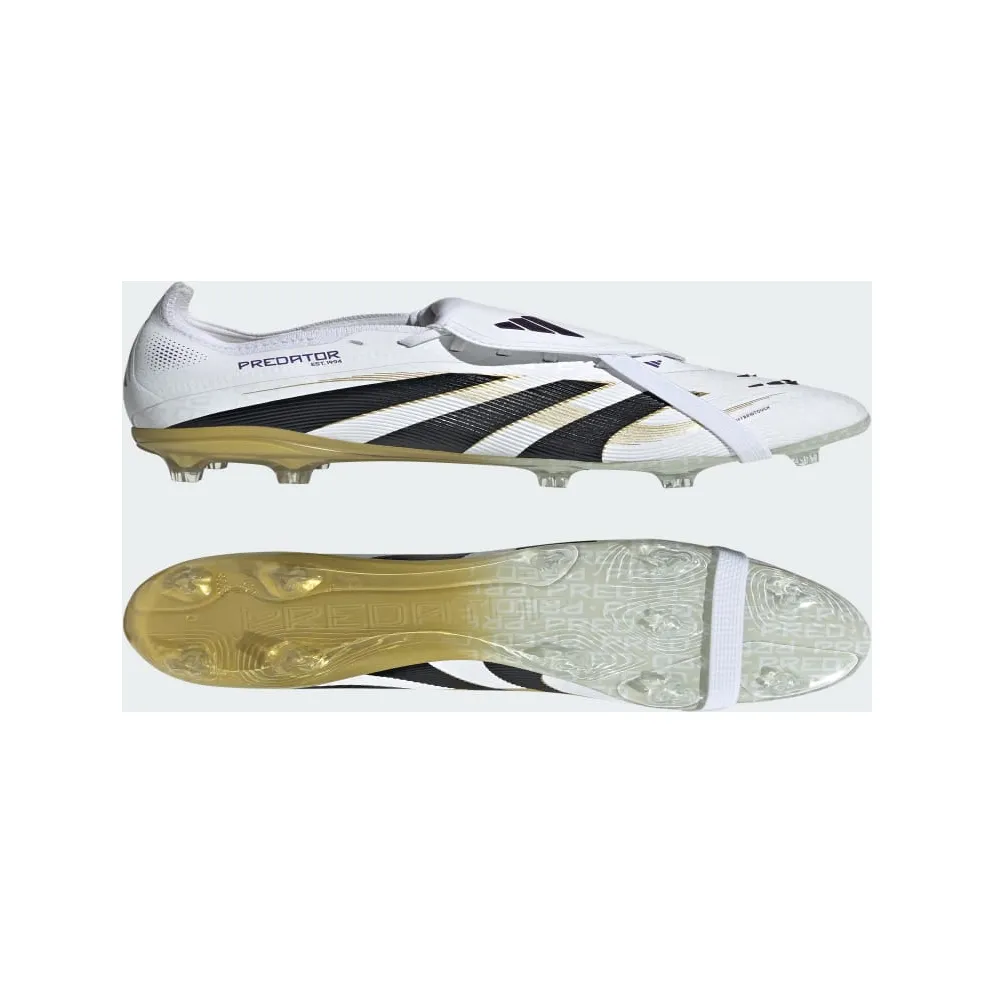 adidas Predator Elite Fold-Over Tongue FG Cloud White Core Black Gold Metallic (IH9642)