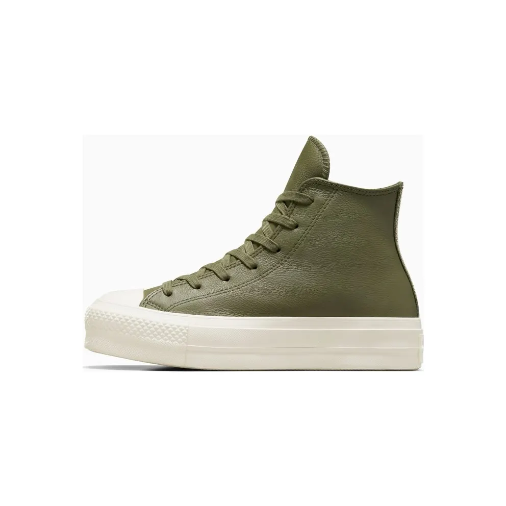 Converse Chuck Taylor All Star Lift Platform Leather Converse Utility/egret/Silver