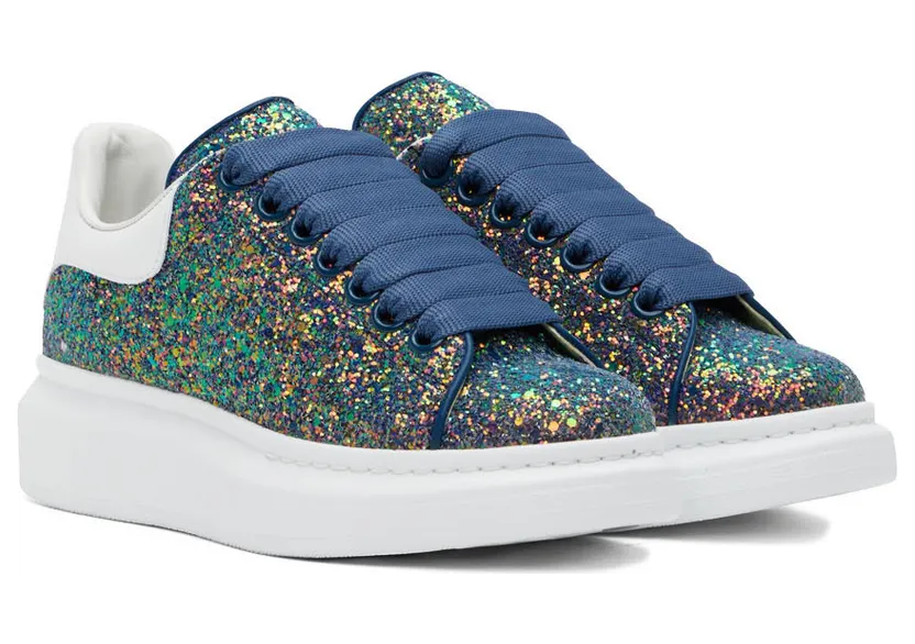 Alexander McQueen Blue & Pink Oversized Sneakers (558944W4MC2) (4)