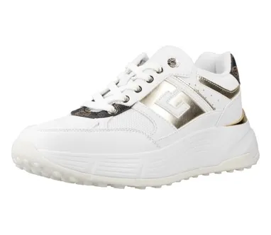 GUESS USA Fonzi chunky sneakers met logodetail – Beige (FLTFONFAB12)