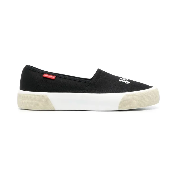 Palm Angels Slip On Logo Black White (PMIB004S23FAB0011001)