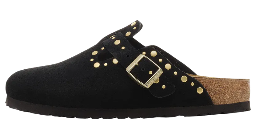 Birkenstock Boston Rivets Suede “Black” (1030491)