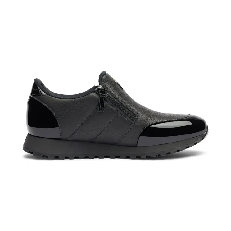 Giuseppe Zanotti Ilde Run mit doppeltem Reißverschluss “Black” (IU10058K06)