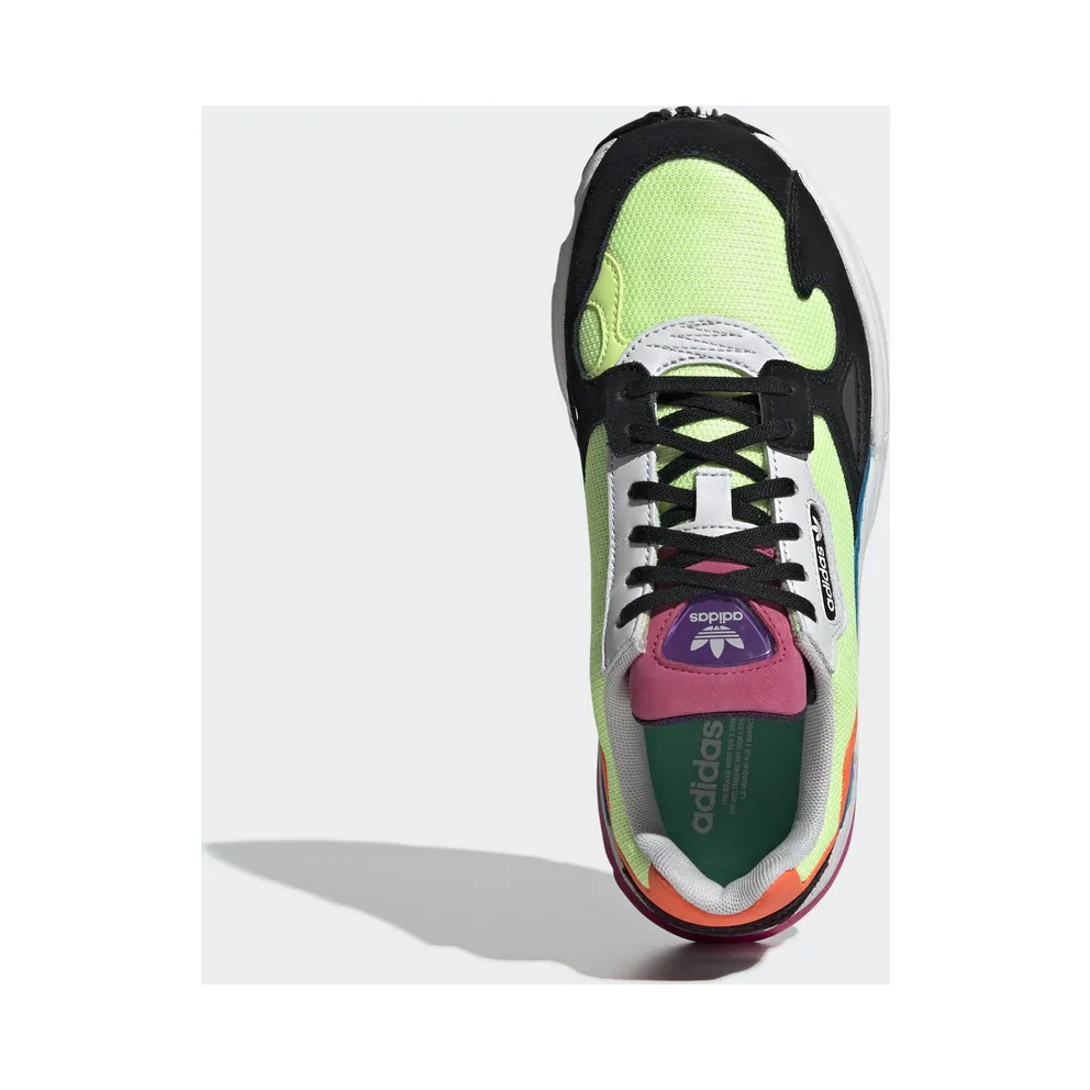 adidas Falcon Hi Res Yellow Multi-Color (W) Hi-Res Yellow/Hi-Res Yellow/Core Black (CG6210)