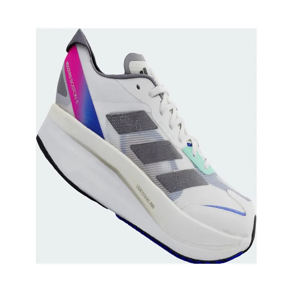 adidas Adizero Boston 11 Cloud White / Core Black / Lucid Blue (HQ3693)