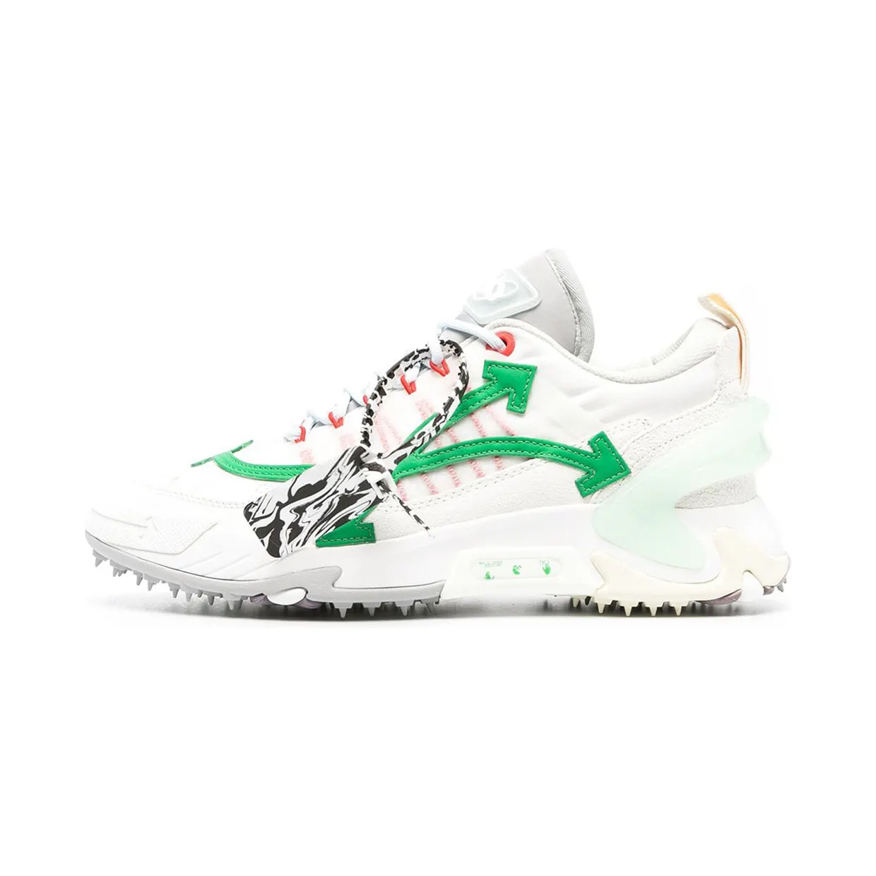 Off-White Odsy-2000 Low Top White Green (OMIA190R21FAB0010155)