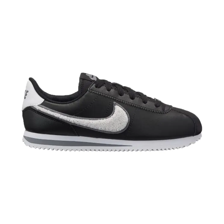 Nike Cortez Basic LTR SE Black (GS) “Black / Cool Grey / Pure Platinum” (AA3496-002)