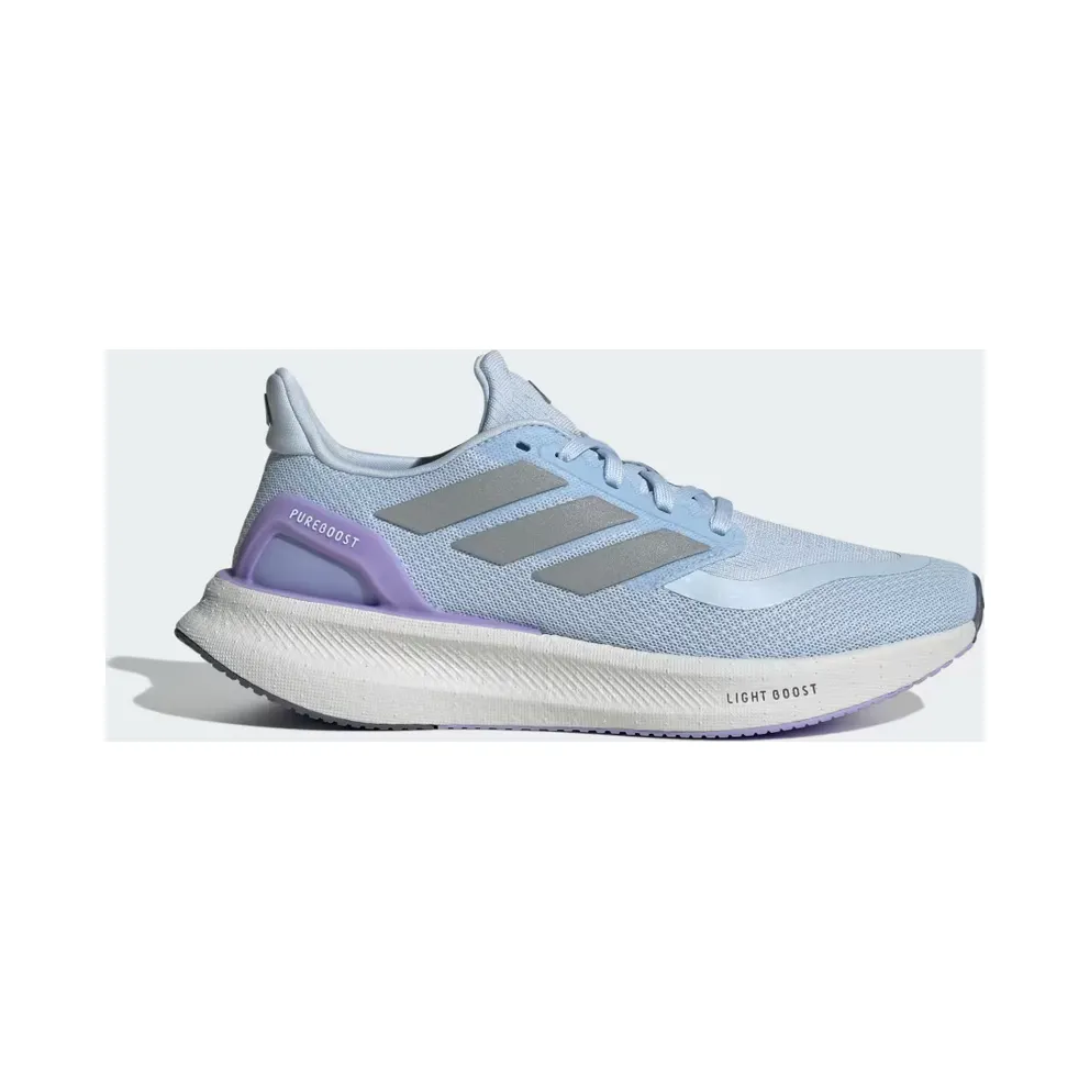 adidas Pureboost 5 Running “Crystal Sky / Silver Metallic / Glow Purple” (JQ6910)