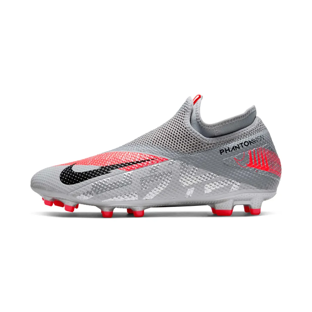 Nike Phantom Vision 2 Academy Dynamic Fit MG Metallic Grey Crimson (CD4156-906)