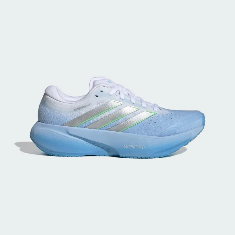 Adidas SUPERNOVA RISE 3 Running Shoes Glow Blue / Silver Metallic / Cloud White (JR1613)