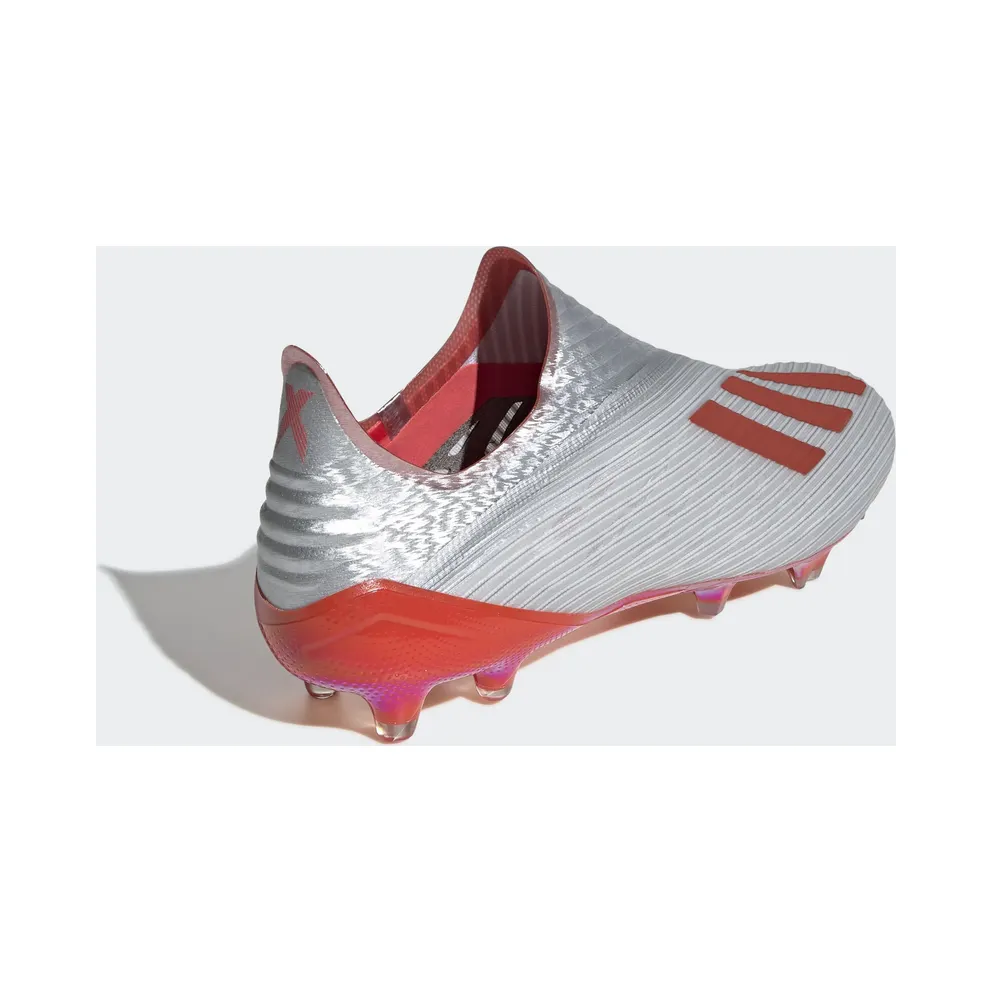 adidas X 19+ Firm Ground Cleat Silver Metallic Hi Res Red Silver Metallic/Hi-Res Red/Cloud White (F35322)