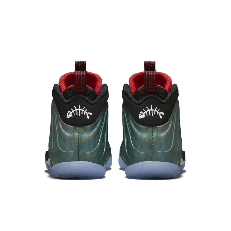 Nike Air Foamposite One Gone Fishing (GS) Dk Emerald/Black-Challenge Red (644791-300)