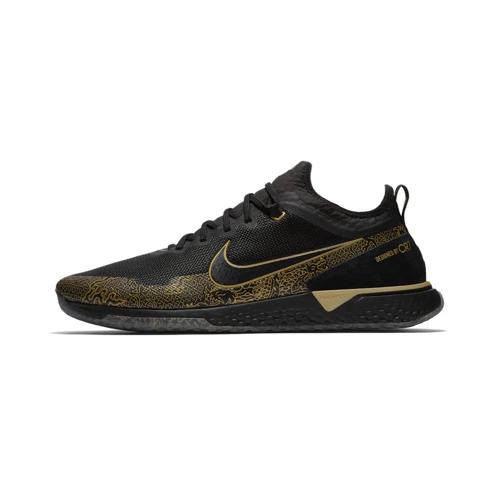 Nike React FC CR7 Cristiano Ronaldo Black/Metallic Gold-Black (BV9985-007)