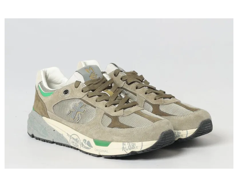 Premiata Mase Suede and Canvas Grey (MASE258017)
