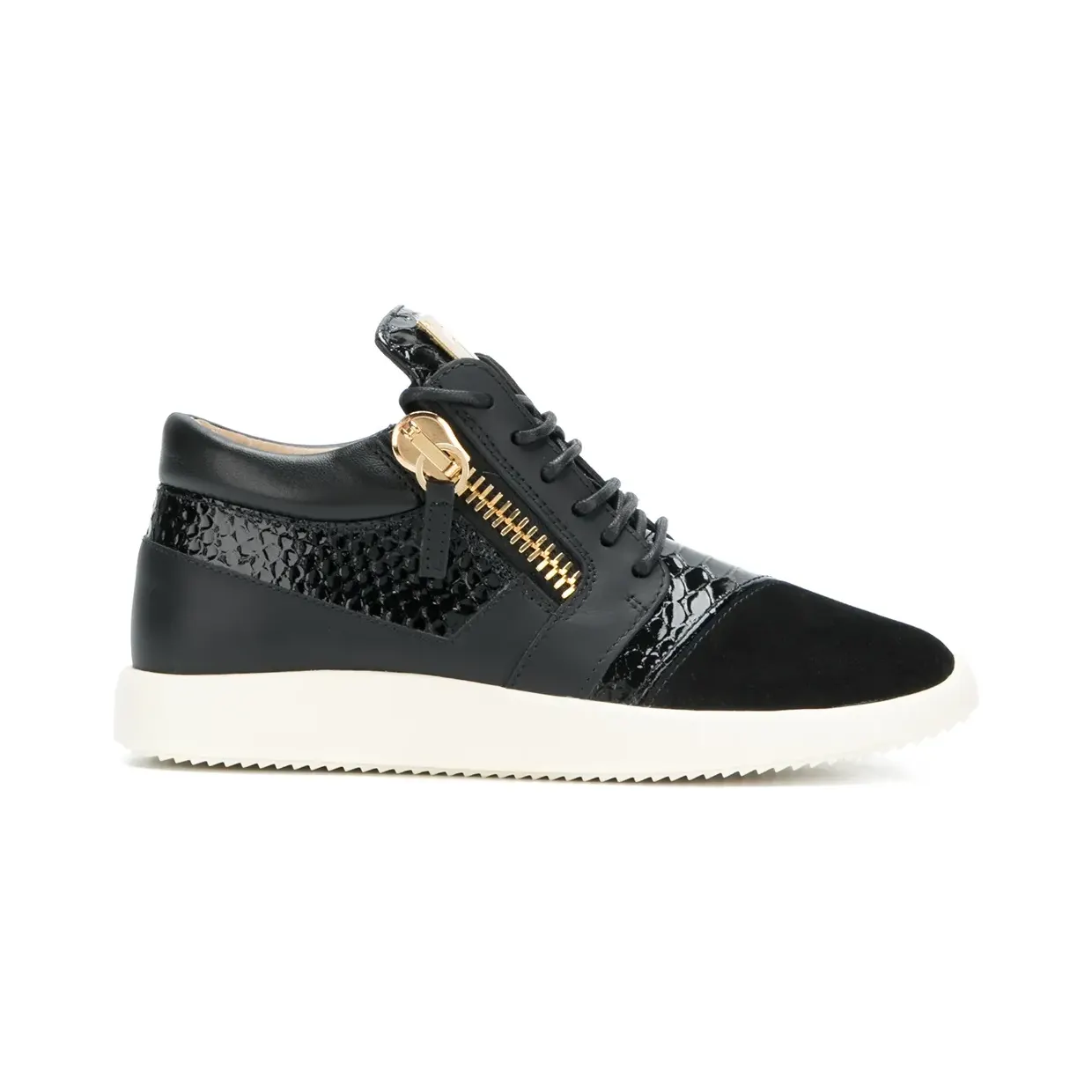Giuseppe Zanotti ‘Runner’ mit Kontrasteinsätzen “Black” (RW70046009)