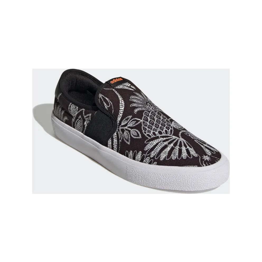 Adidas Vulc Raid3r Lifestyle Skateboarding Slip-On Canvas Graphic Print Core Black / Signal Orange / Cloud White (GW4107)