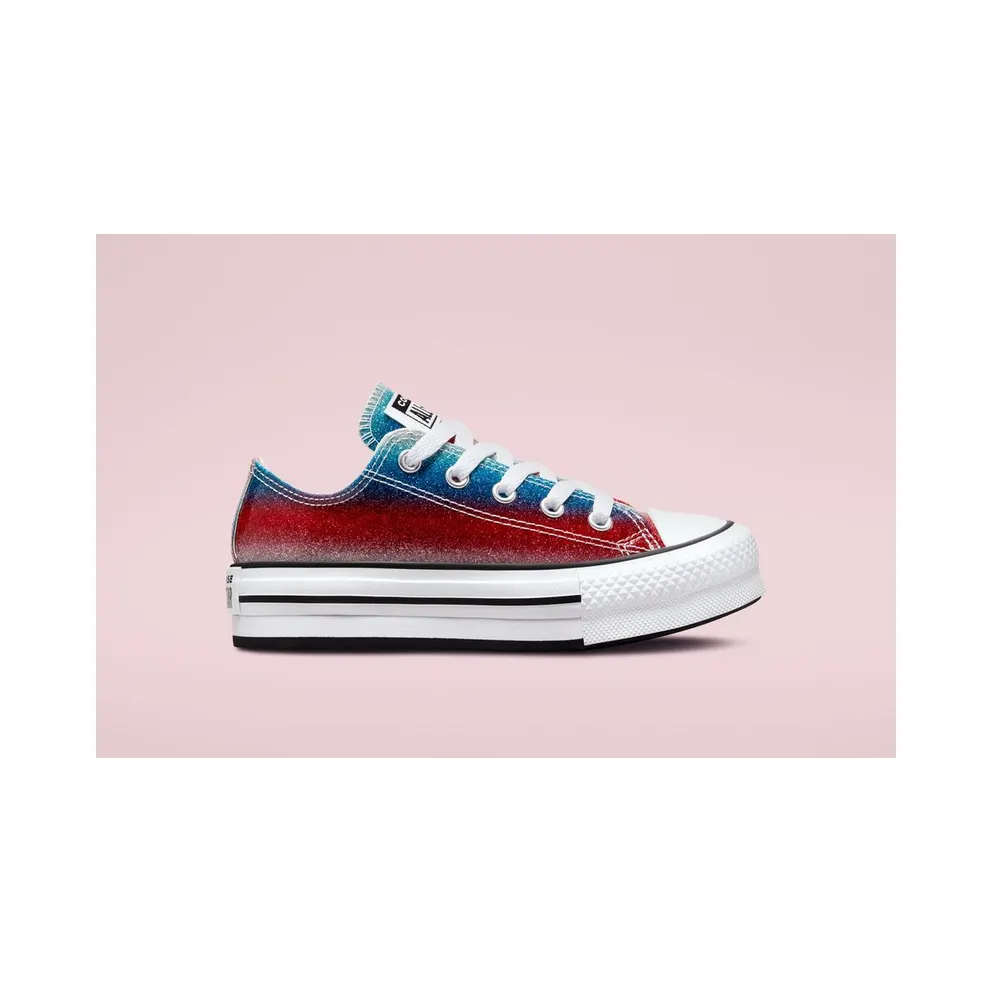 Converse Chuck Taylor All Star EVA Lift Platform Glitter Drip Baltic Blue/White/soft Red (A00445C)