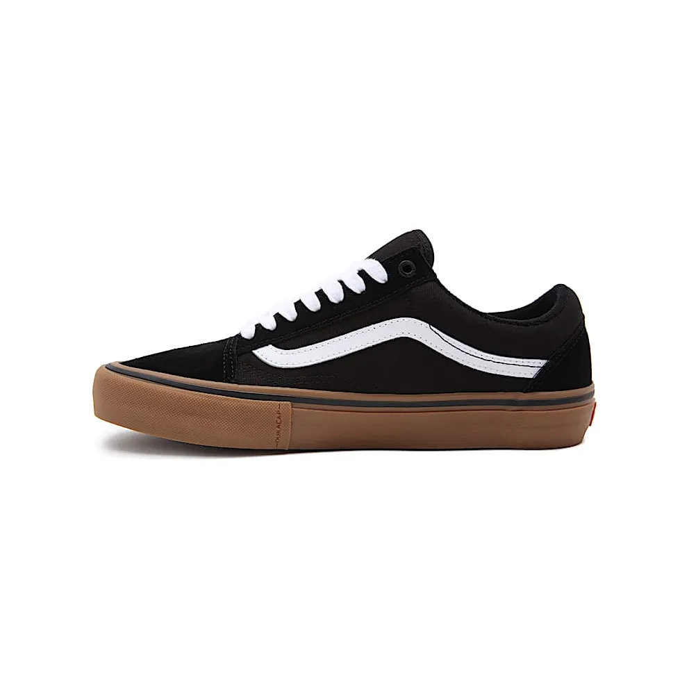 Vans Old Skool Pro Black White Gum Black/White-Medium Gum (VN000ZD4BW9)