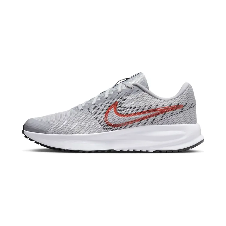 Nike Run Defy “Wolf Grey / Black / White / Bright Crimson” (HM9594-005)
