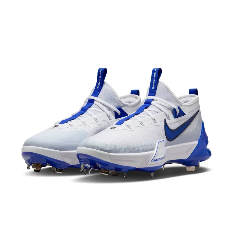 Nike Force Zoom Trout 9 Elite White Midnight Navy Football Grey Hyper Royal (FB2906-105)