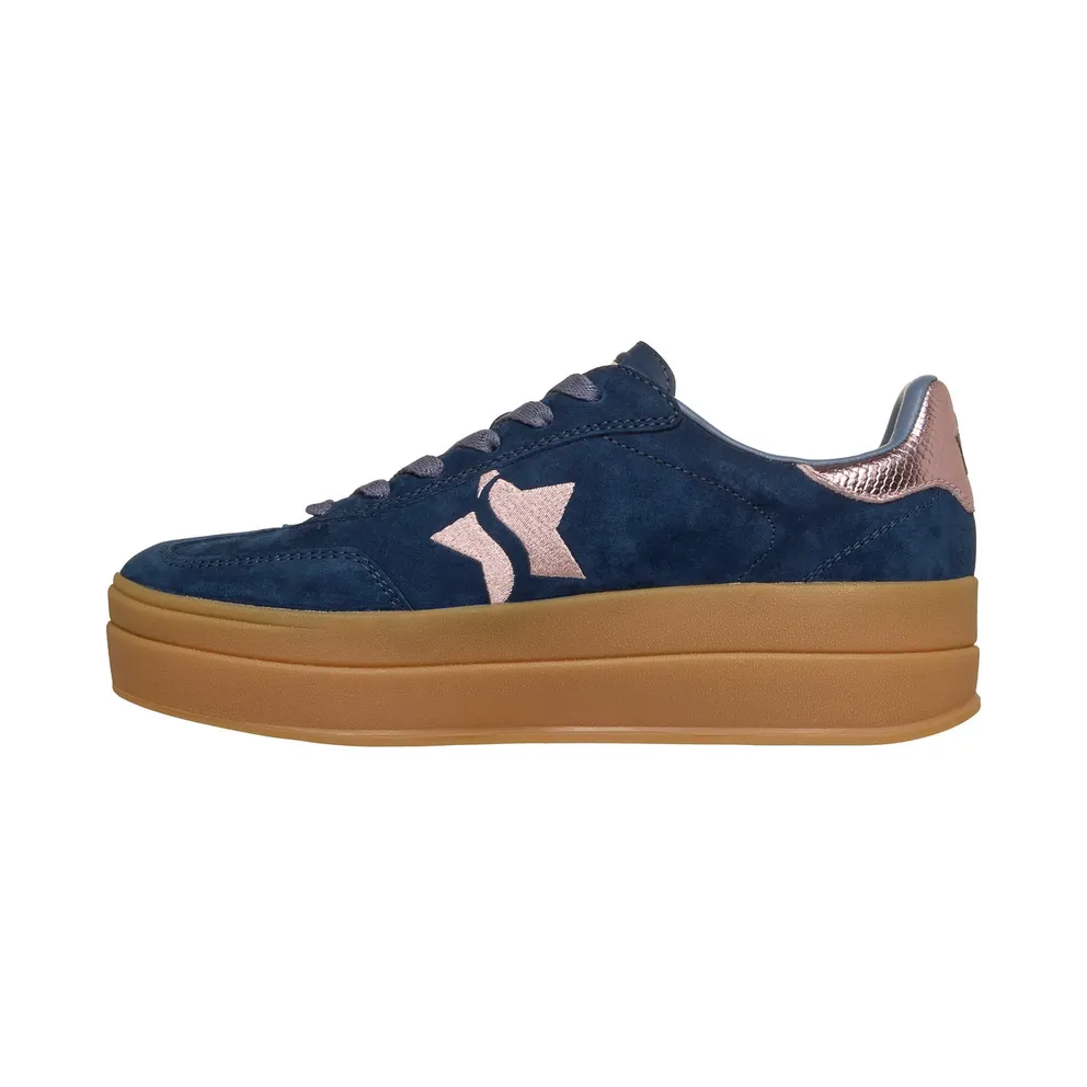 Skechers Academy HI – Elevated Essence Sneaker Marine/Pink