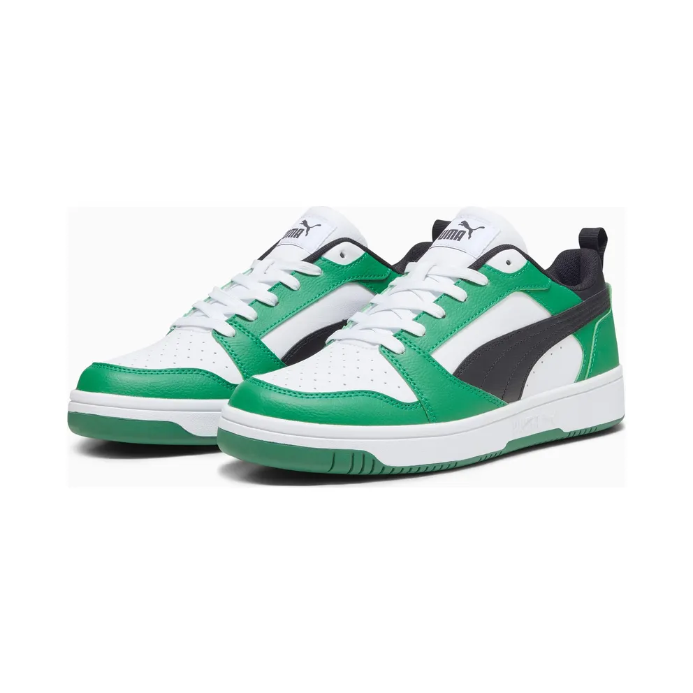 Puma Rebound V6 Laag White/Green/Black (392328-06)