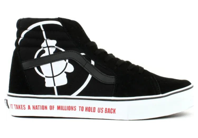 Vans Sk8-Hi Supreme Public Enemy Black White