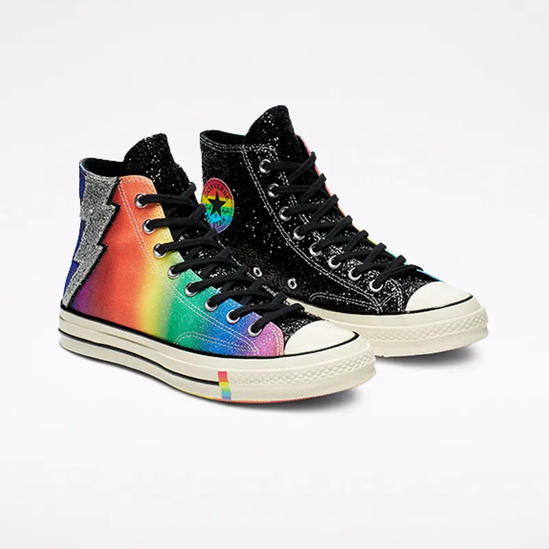 Converse Chuck Taylor All-Star 70s Hi Pride Rainbow (2019) Black/Egret-Multi (165713C)