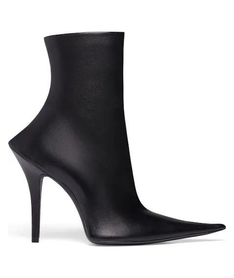 Balenciaga Witch 110mm Booties Black Sheepskin (747603WBCW01000)