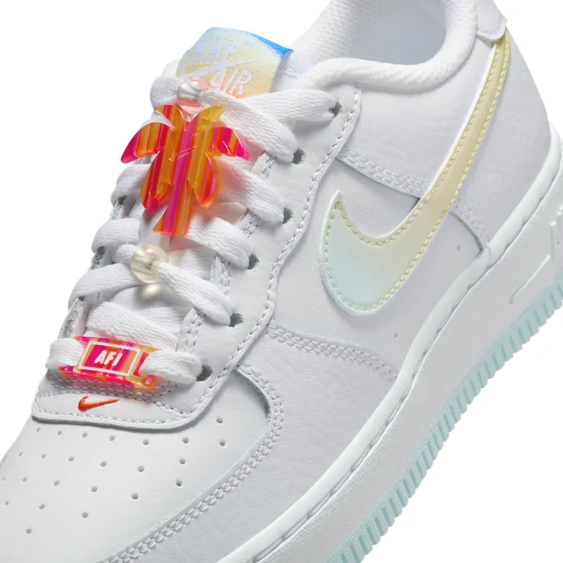 Nike Air Force 1 Low LV8 GS “White Glacier Blue Multi-Color” (IB8890-191)